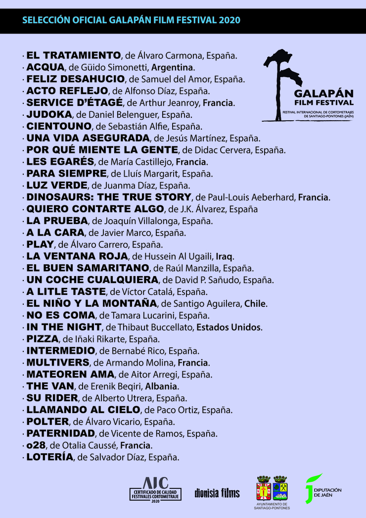 Galapán Film Festival Selección Oficial 2020