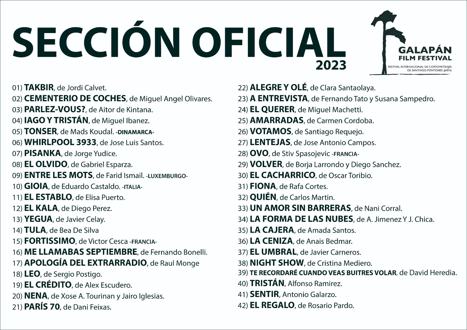 Galapán Film Festival Selección Oficial 2023